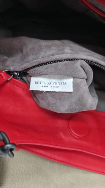 Bottega Veneta La Belle Vie Beverly Bag Vesuvio Red Intrecciato Leather, photo 22 of 24