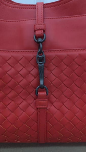 Bottega Veneta La Belle Vie Beverly Bag Vesuvio Red Intrecciato Leather, photo 4 of 24