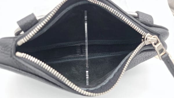 Simon Miller Black Leather Small D-Ring Bag Zip Closure, photo 7 of 7