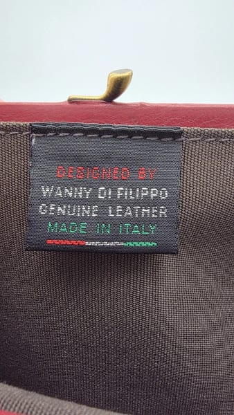 Il Bisonte Burgundy Leather Clasp Frame Clutch, Gold Hardware, photo 10 of 10