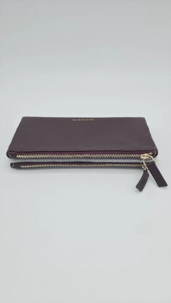 Levenger Burgundy Leather Zip-Around Wallet, Credit Card Slots, photo 4 of 6
