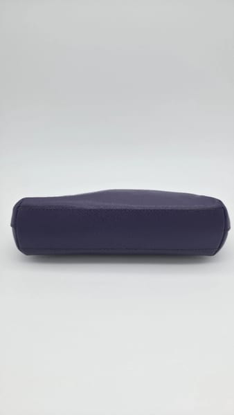 Coach New York Purple Leather Makeup Bag Pouch, Zipper Closure, photo 7 of 9