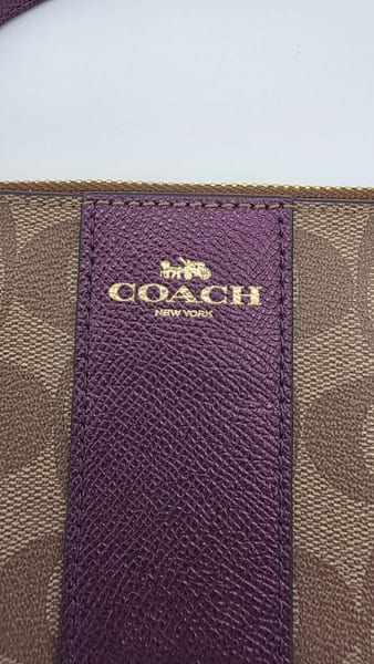 Coach Signature Canvas & Leather Zip Wristlet Wallet, photo 2 of 7