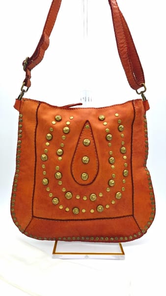 Sundance Studded Rivet Crossbody Bag Handmade In Italy, photo 1 of 19