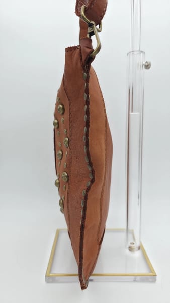 Sundance Studded Rivet Crossbody Bag Handmade In Italy, photo 11 of 19