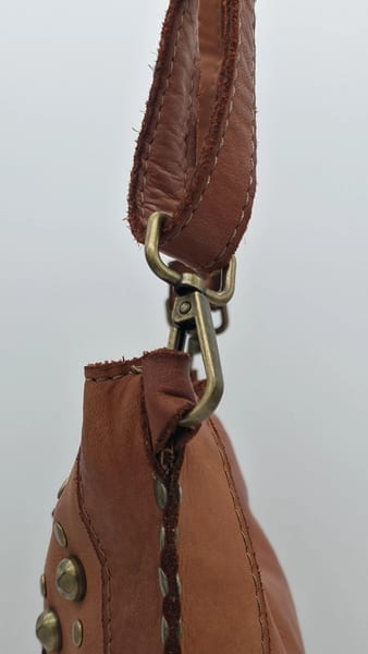 Sundance Studded Rivet Crossbody Bag Handmade In Italy, photo 12 of 19