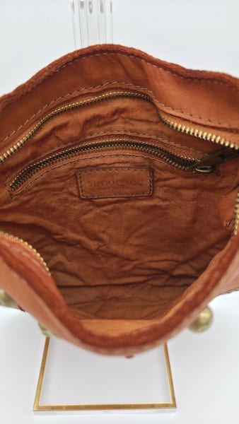 Sundance Studded Rivet Crossbody Bag Handmade In Italy, photo 15 of 19
