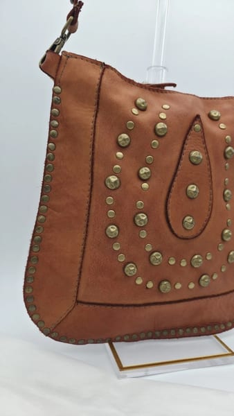 Sundance Studded Rivet Crossbody Bag Handmade In Italy, photo 5 of 19