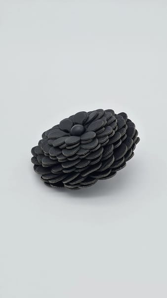 Loewe Stud Charm Flower Bag, Black Leather, photo 3 of 6