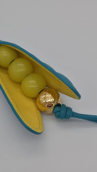 Loewe Leather Pea Pod Charm, photo 6 of 10