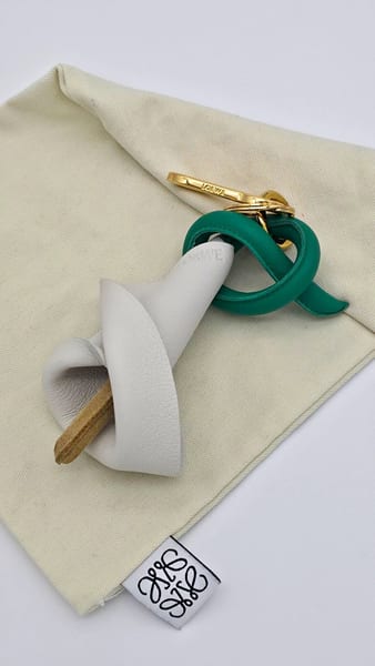Loewe 2018 Calla Lily Bag Charm / Keychain in calfskin leather