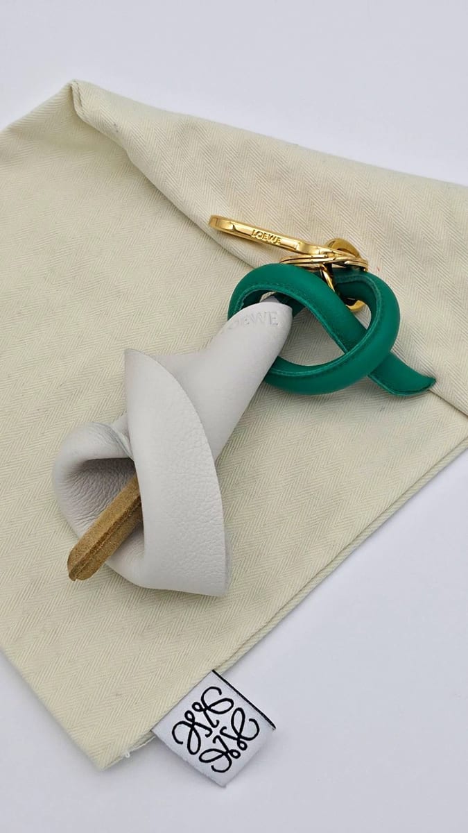 Loewe 2018 Calla Lily Bag Charm / Keychain in calfskin leather, photo 1 of 7