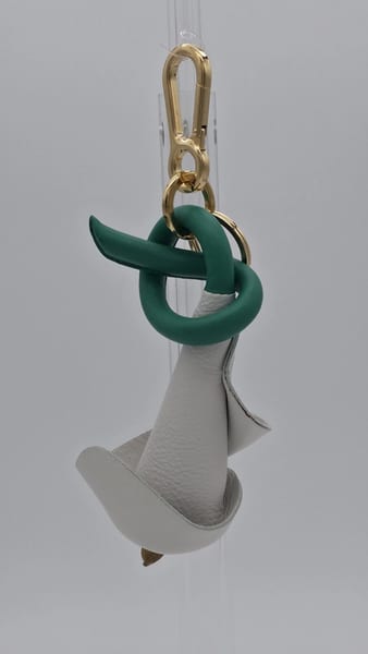 Loewe 2018 Calla Lily Bag Charm / Keychain in calfskin leather, photo 5 of 7