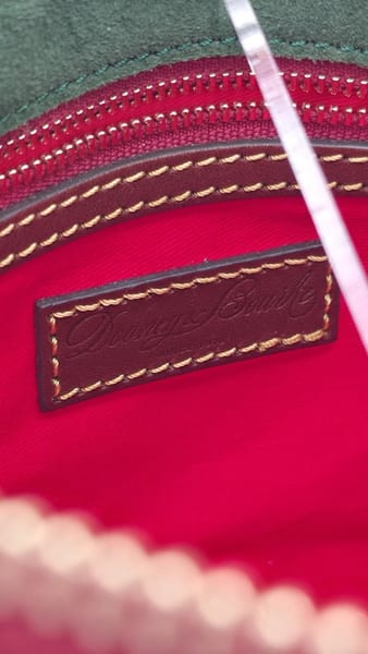 Dooney & Bourke Florentine Leather Crossbody Bag Brown Red Lining Zip, photo 11 of 11