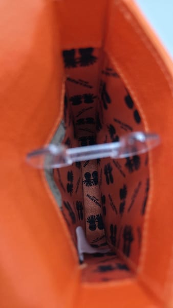 Min & Mon Max Cellphone Crossbody Bag - Neon Orange, photo 8 of 8