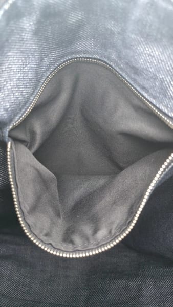 Prada Leather-Trimmed Denim Hobo Bag 90s Style, photo 11 of 15