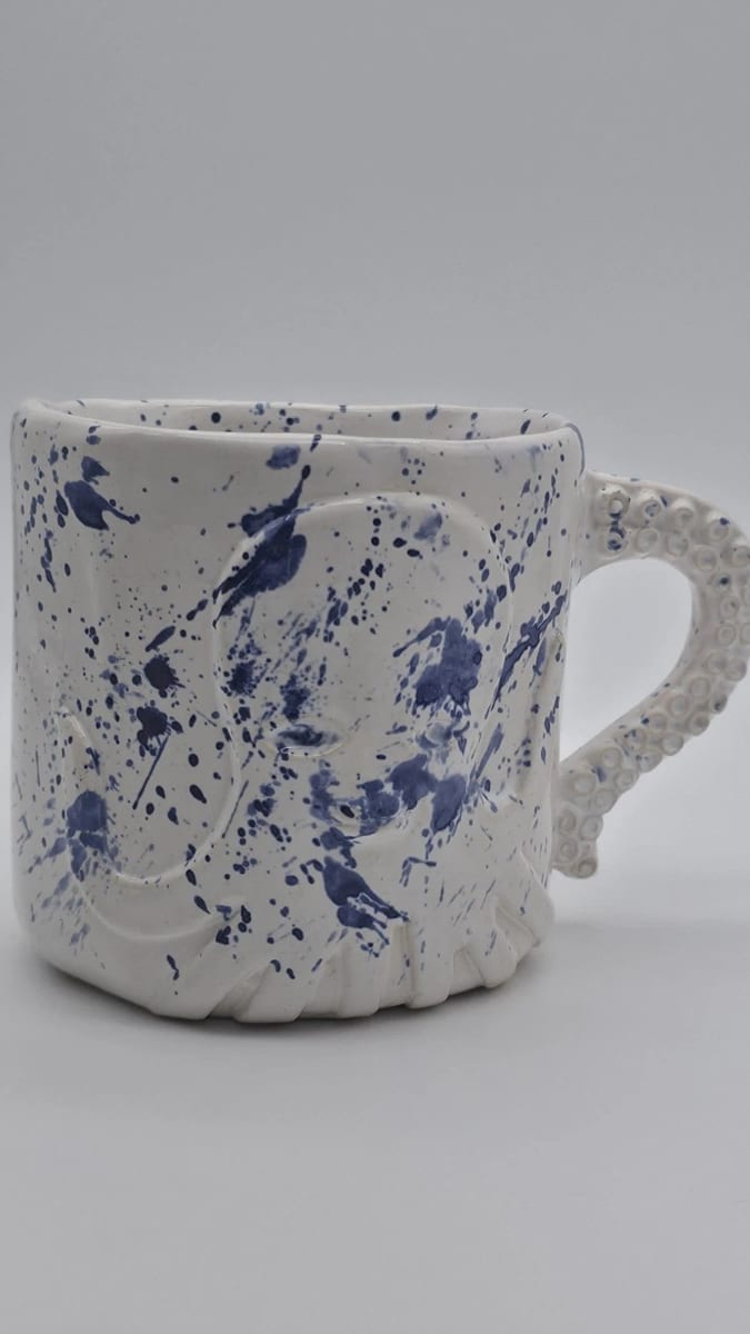 Min & Mon X Bosque y Cielo Ceramic All Over Eyes Splatter Mug, photo 1 of 8