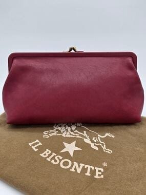 Manuela Clutch bag in leather color red, photo 3 of 8