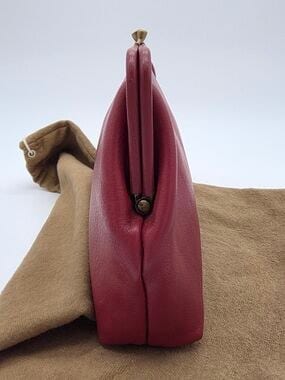 Manuela Clutch bag in leather color red, photo 6 of 8