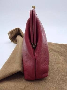 Manuela Clutch bag in leather color red, photo 7 of 8