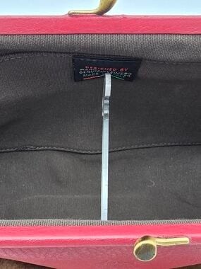 Manuela Clutch bag in leather color red, photo 8 of 8