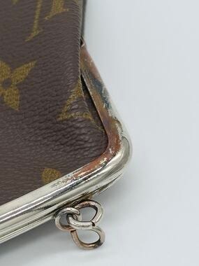 Louis Vuitton Monogram Canvas Brown Kiss-Lock Clutch, photo 7 of 8
