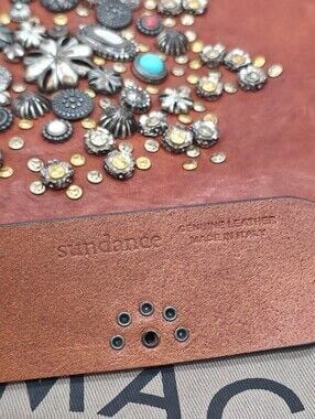 Campomaggi Cognac Leather Crossbody Bag with Embellished Front, photo 5 of 8