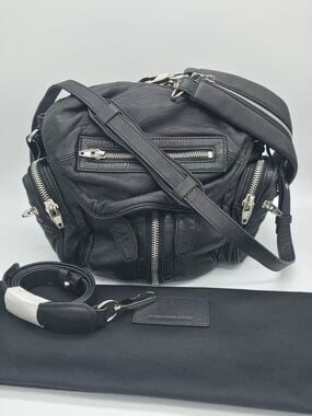 Alexander Wang Black Leather Crossbody Bag with Silver Hardware, photo 1 of 8